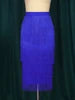 Bodycon High Waist Stretch Sheath Fringe Pencil Tassel Girl Skirts