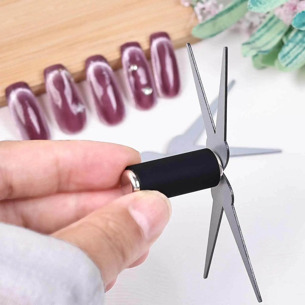 3D Double Headed Nails French Shape Strong Cat Eye Magnet Nail Art Gel Polish Magnetic Effect Manicure Accessories Tools Set