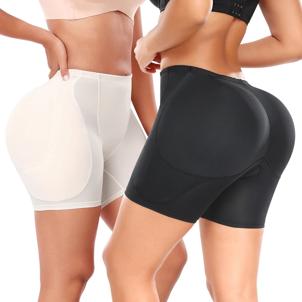 Hip Dip Pads for Women Hip Padded Underwear Butt Lifter 4 Pads Tummy Control Panty Butt Enhancer Booty Lifter Shapewear Shorts
