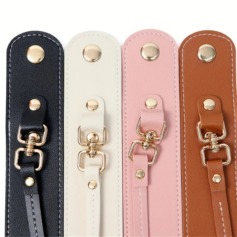 Vintage Leather Glove Holder Strap With Clasp Leather Towel Holder For Handbag Glove Strap For Hat Outdoor Camping Women