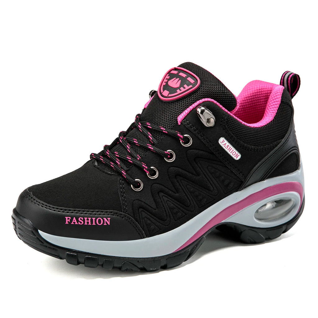 Ladies Sneakers Comfortable Breathable Platform Shoes Lace Up Female Casual Shoes for Women Outdoor Mountaineering Short Boots