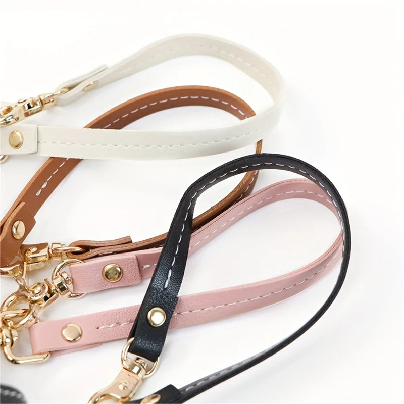 Vintage Leather Glove Holder Strap With Clasp Leather Towel Holder For Handbag Glove Strap For Hat Outdoor Camping Women