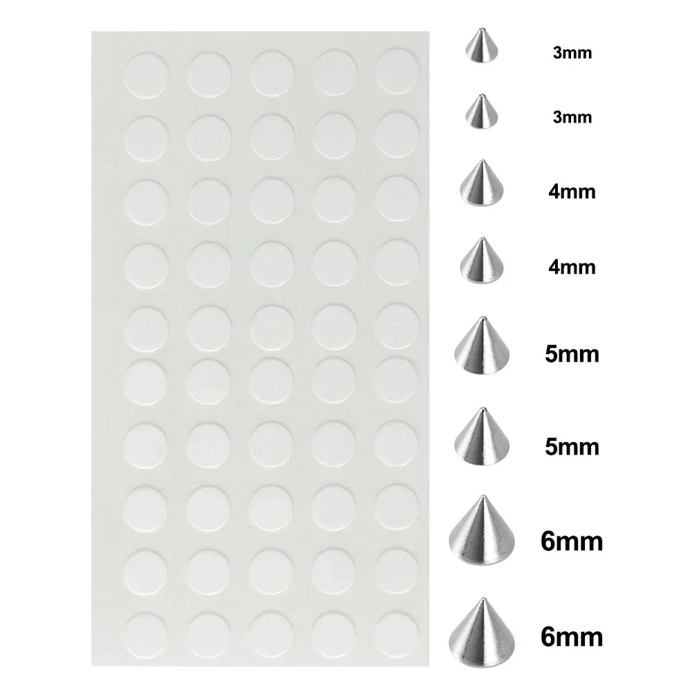 180pcs Non Piercing Lip Nails Sticker Selfadhesive Waterproof Reusable Fake Lip Nail Eyebrow Nose Ring Body Belly Button Jewelry