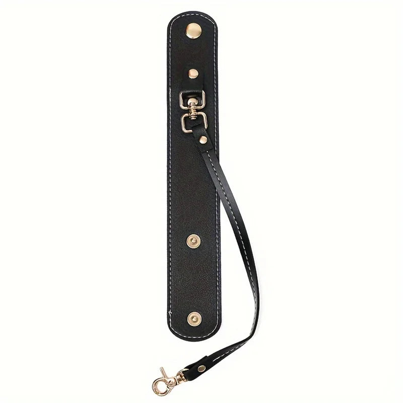 Vintage Leather Glove Holder Strap With Clasp Leather Towel Holder For Handbag Glove Strap For Hat Outdoor Camping Women