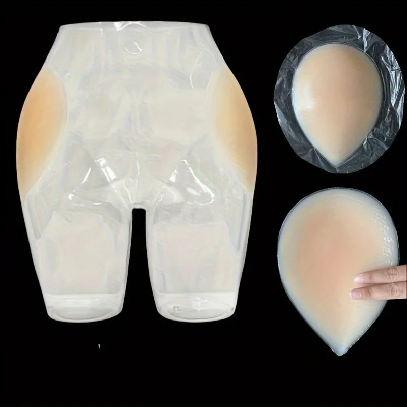 Silicone Hip Sticker False Hip Width Pad Non-marking Hip Simulation Self-adhesive To Improve The Depression on Both Sides